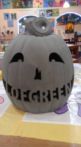Custom Carved Clay Pumpkins