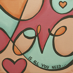 Canvas-To-Go Packs - 12x12 Love Pop