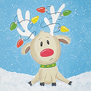 Canvas-To-Go Packs - 12x12 Reindeer Lights