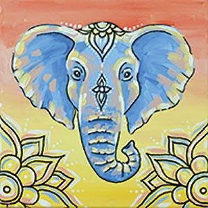 Colorful Elephant Design Template