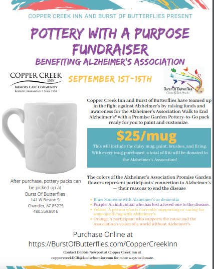 Copper Creek Inn - Daisy Mug Alzheimer's Association Fundraiser