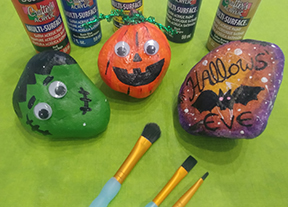 Craft Kit - Halloween Rock Painting