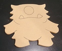 Craft Kit - Monster Plaque Acrylic Painting - Image 2