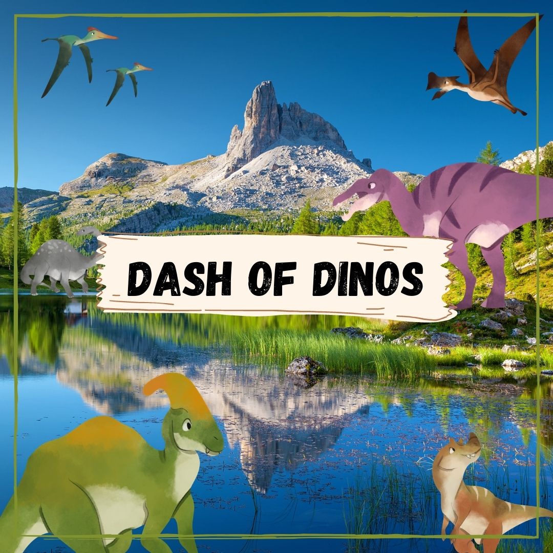 Summer Art Camp 2021 – Dash Of The Dinosaurs – Ages 10-15 June 7th through June 10th 1:30pm to 4:30pm