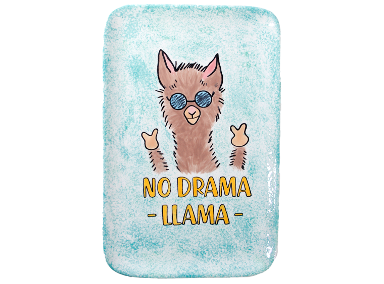 No Drama Llama Rectangle Plate - Image 2