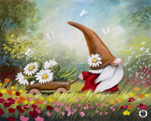 Taking Gnome The Daisies - Canvas Class