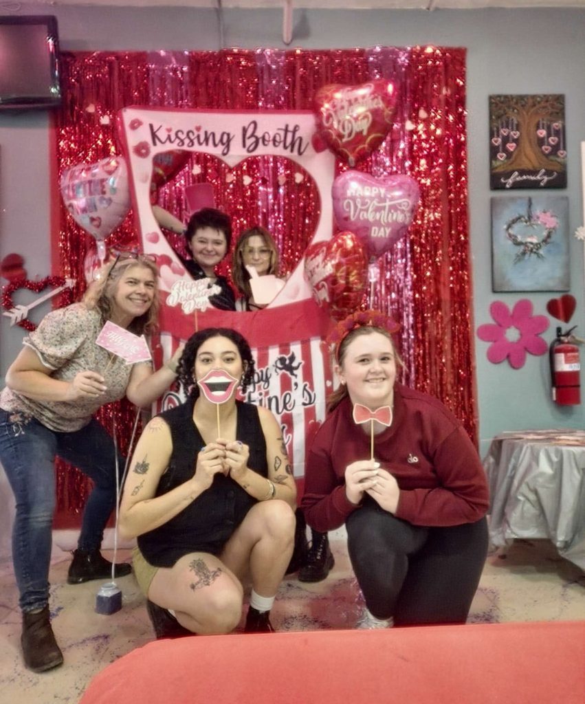 Our team had some fun at the photo booth just before we opened the doors for our guests at the Valentine Bash 2026 in Chandler