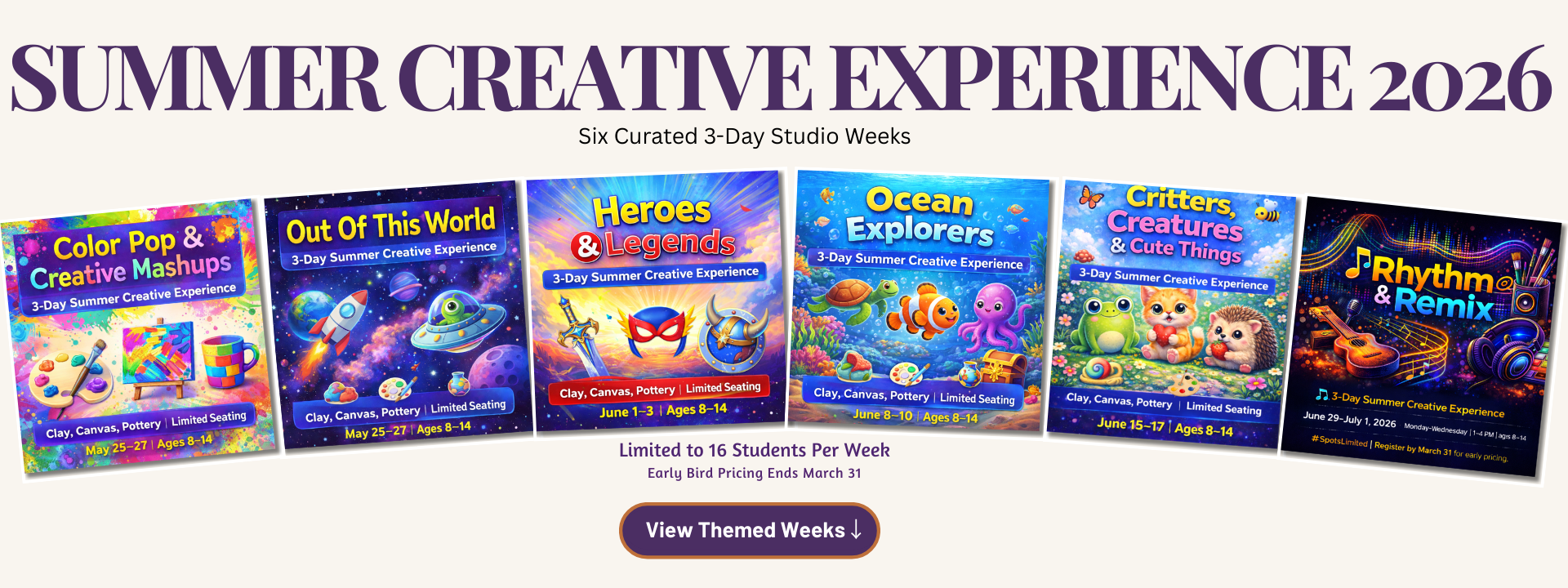 Summer Creative Camp Experience at Burst Of Butterflies