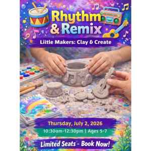 Summer Camp Art Experience for ages 5-7 Rhythm & Remix Week